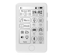 Blisfulhoks Digital Ink Screen MP3 Player Portable E-Book Reader Music Player Dictionary 2.8-Inch Touch Display Bluetooth Radio for Car