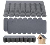 Blisfulhoks For Bird House Roofing Felt, Mini Roof Shingles Self-Adhesive 32-Pack Nesting Box Roof Gray