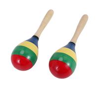 Blisfulhoks Maracas Hand Percussion Rattles, Wooden Rumba Shaker Musical Instrument for Kids Adults, Set of 2 Easy to Use 20 X 6cm