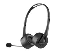 Blisfulhoks -T490 BT V5.3 Headset with Mic Head-Mounted Wireless HiFi Headphones Hands-Free Call Headset for Call Center Office A
