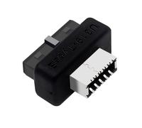 Blisfulhoks USB Front Panel Adapter USB3.0 19PIN/20Pin to Type-E Female Adapter Internal Vertical Connector for Computer Motherboard Easy to Use