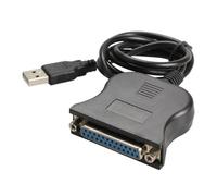 Blisfulhoks USB to 25 Pinhole Parallel Cable DB25 Interface IEEE 1284 Printer USB2.0 Cable 25 Hole Adapter Cable Easy Install Easy to Use