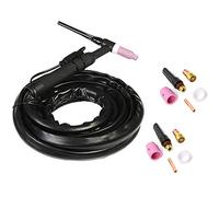Blisfulhoks Wp17 150A TIG Torch 1M Complete Flexible Head Air Cooling W Consumables