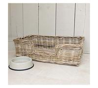 Bliss and Bloom Wicker Pet Dog Bed Basket SMALL