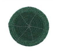 Bliss Beaded Christmas Set of 4 Coasters - Green