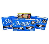 Bliss Coconut Whip Bars - Gluten Free, Halal, Only 73 Calories, High Fibre, Vegetarian - 3 Packs of 5 x 20g Bars with Kitchen Fella 14 Day Healthy Eating Challenge - Low Calorie Snack Bar