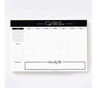 Bliss Collections Monthly Planner with 18 Undated 297 x 420 Tear-Off Sheets - Get Stuff Done Calendar, Organiser, Scheduler, Productivity Tracker for Organising Goals, Tasks, Ideas, Notes, to Do Lists