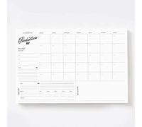 Bliss Collections Monthly Planner with 18 Undated 297 x 420 Tear-Off Sheets - Productive AF Motivational Calendar, Organiser, Scheduler and Tracker for Organising Goals, Tasks, Notes, to Do Lists