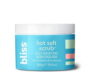 Bliss Hot Salt Scrub, Self-Heating Body Polish | Warming Scrub to Exfoliate, Heal, and Smooth Skin | Straight-from-the Spa | Paraben Free, Cruelty Free | 10.6 oz