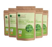 Bliss of Earth 100% Pure Basil Leaves Powder | Ayurvedic Tulsi Powder | (5x100GM) | Great For Hair, Skin, Face