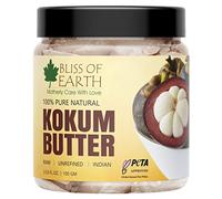Bliss of earth 100% Pure Natural Kokum Butter Raw | Unrefined | Indian Great For Moisturized Skin,Nourishing Hair, Stretch Mark, DIY Product PETA Approved 100GM