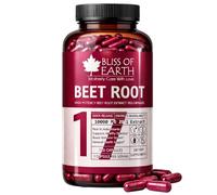 Bliss of Earth Beetroot Capsules |10000mg (20:1) High Potency Extract | 120 Veg Capsules | Rich in Antioxidants | Supports Energy, Digestion & Overall Wellness | Plant Based Supplement