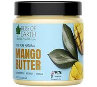 Bliss of Earth Deodorised Indian Mango Butter For Face Skin Hair & DIY, 200GM Comes in Handy Jar