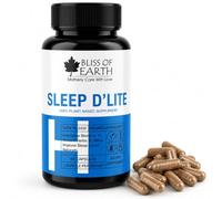 Bliss of Earth Sleeping Tablets Capsules | Herbal Sleeping Pills & Natural With Bacopa Monnieri, Spikenard & Convolvulus Prostratus - Melatonin-Free Sleep Aid- Sleep, Relaxation & Calm 60 Veg Capsules