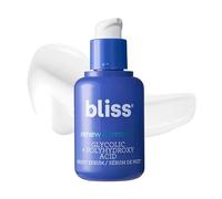 Bliss Renew & Smooth Night Face Serum | Resurfacing Treatment with Glycolic Acid and AHA Glycolic + Polyhydroxy Acid | for Smoother, Brighter Skin | Vegan & Cruelty-Free Exfoliating Serum | 1 Fl Oz