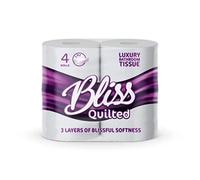 Bliss Triple Quilted Luxury Toilet Tissue Roll 10 x 4 pack