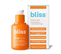 Bliss Vitamin C + Tri-Peptide Bright Idea Serum - 15% Brightening + Barrier Boost Complex for Radiant, Firm Skin - Anti-Aging Face Serum Boosts Collagen & Elasticity