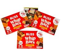 Bliss Whip Bars Gluten Free Caramelised Biscuit | Halal Low Calorie Snacks | High Fibre Vegetarian Cereal Bars | 3 x 5 Pack | With Kitchen Fella Movie Night Treats Guide | Less than 80 Calories
