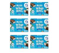 BLiSS Whip Bars x 2 / x 4 / x 6 boxes - 7 Flavours to choose from. Gluten Free, High Fibre, Low fat, Less than 80 calorie snack bar. (x 6 Boxes, Coconut)