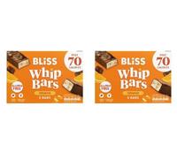 BLiSS Whip Bars x 2 / x 4 / x 6 boxes - 7 Flavours to choose from. Gluten Free, High Fibre, Low fat, Less than 80 calorie snack bar. (x 2 Boxes, Orange)