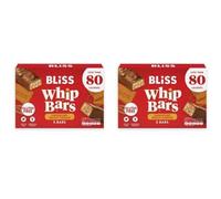 BLiSS Whip Bars x 2 / x 4 / x 6 boxes - 7 Flavours to choose from. Gluten Free, High Fibre, Low fat, Less than 80 calorie snack bar. (x 2 Boxes, Salted Caramel)