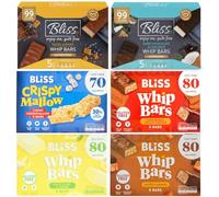 Bliss Whip Guilt Free Multi Pack Low Calorie Bars, 3 Pack, 15 Bars Total, 20g Each - 80 Calories Snack