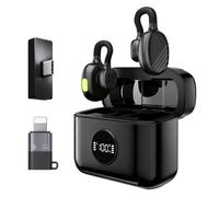 Blissbird Wireless Microphone for iPhone Android, USB C Lavalier Microphone, Noise Reduction, Long Battery Life with Charging Case for YouTube, TikTok, Video Recording Podcast