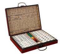 Blissbuilt Classic Mahjong Game Set,Retro Mahjong,Mahjong Set With Box,Chinese Traditional Mahjong Set,Ideal Board Game,Antique Mahjong，for Party Family Game