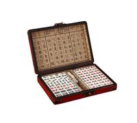 Blissbuilt Classic Mahjong Game Set,Retro Mahjong,Mahjong Set With Box,Chinese Traditional Mahjong Set,Ideal Board Game,Antique Mahjong，for Party Family Game
