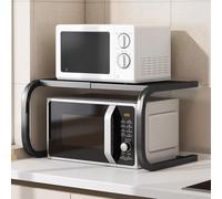 Blissbuilt Fixed Microwave Oven Rack,Kitchen Countertop Over Microwave Stand Shelf Unit,Kitchen Worktop Organiser For Air Fryer,Space Saving Standing Baker Racks