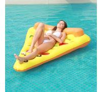 Blissbuilt Giant Inflatable Pizza Slice Pool Float,175 * 120 * 30CM Pool Inflatables,Fun Inflatable Pool Floats,Summer Pool Raft,Beach Party Play For Kids & Adults