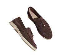 Blissbuilt Womens Casual Comfortable Suede Loafer Lightweight Driving Moccasins Classic Fashion Penny Slip On Ladies Tassel Flat Shoes For Work And SchoolEU35-42