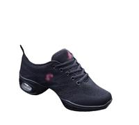 Women's Girls' Lace-up Split Sole Dance Sports Shoes Comfy Slip Resistant Trainers Textile Sport Shoes Lightweight Breathable Platform Shoe Mesh Trainers for Jazz Latin Ballroom Casual