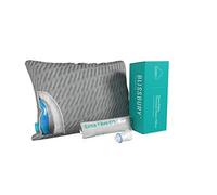 BLISSBURY Adjustable Water Pillow ~ Waterbase and fiberfill Stuffing Adjust to Help Side Sleepers with Shoulder or Neck Pain. Complimentary Bamboo Pillowcase and Stuffing/Water Pillows for Sleeping