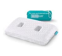 BLISSBURY Ear Pillow with Ear Hole for Sleeping with Sore Ear Pain | Adjustable Memory Foam Pillow with Holes for chondrodermatitis CNH Pain | Ear Piercing Protection | Support earplugs for Sleep