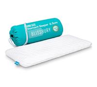 BLISSBURY King Thin 2.6" Stomach Sleeping Memory Foam Pillow. Slim, Flat, Cooling Sleep for Belly or Back with Soft Bamboo Washable Cover, Neck and Head Support for Men and Women Bedding Accessories