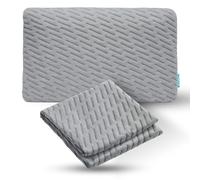 BLISSBURY Stomach Pillow CASE (Case Only) 3.3"" H (Standard, Gray), BLISS-SSPC-83-G