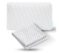 BLISSBURY Stomach Pillow CASE (Case Only) - Standard Width (2.6" H or 3.3" H (White)