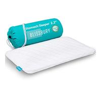 BLISSBURY Thin Pillow for Stomach Sleeper - 2.2" Ultra Flat Memory Foam | Super Thin Low Loft Support for Belly Sleepers | Best Pillow for Neck Alignment and Front-Sleeping Comfort