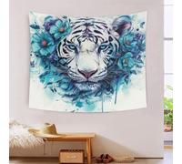 BLISSCOZY Tiger Tapestry Wall Hanging Nature Home Decorations for Bedroom Aesthetic 70cmx100cm