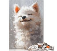 Blissful Canine Jigsaw Puzzles Puzzle for Adults Kids. 1000 Piece Great Gifts Challenge Toy Educational Game Home Decoration for Adults& Kids Age 14 Years Up 1000pcs (38x26cm)