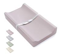 Blissful Diary Contoured Changing Mat with PU Cover Waterproof and Easy Clean Standard Size, Comfortable for Dressers/Tables Taupe