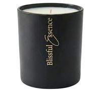 Blissful Essence | Fireside Candle - 580g. Natural and Vegan, Long Burning Oud Aromatherapy Scented Candle, Handmade UK
