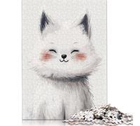 Blissful Feline Smile Puzzle Unique Home Decor 100 Percent Recycled Cardboard Jigsaw Puzzle for Adult Children's Day Gifts 1000pcs (75x50cm)