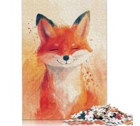 Blissful Fox Grin Puzzle Family Fun Paper Rectangular Jigsaw Puzzle for Kids And Adults Age 12 Years Up Birthday Present 1000pcs (75x50cm)