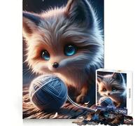 Blissful Fox Joy 1000 Piece Jigsaw Puzzles for Adults Teenagers Think Training Easy Relaxation Defined Edges Thoughtful Xmas (38x26cm)