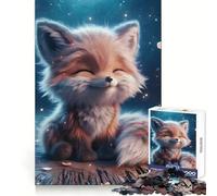 Blissful Fox Smile 1000 Piece Jigsaw Puzzles for Adults Teenagers Think Training Easy Relaxation Defined Edges Thoughtful Xmas (38x26cm)