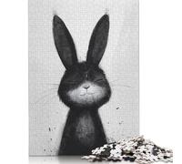 Blissful Ink Bunny Jigsaw Puzzles Puzzle for Adults Kids. 1000 Piece Whimsical Challenge Toy Educational Games Home Decoration for Adults& Kids Age 14 Years Up 1000pcs (38x26cm)