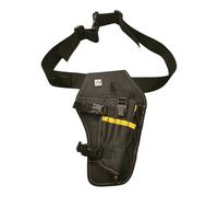 BLISSFUL MIND Cordless Screwdriver Holster with Adjustable Belt - Robust Professional Holder for Cordless Screwdrivers & Drills with Safety Strap, 7 Bit Loops & Open Base