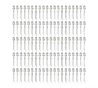 BlissfulAbode 100pcs 3mm Blue LED Diodes 12000mcd Clear Lens(Yellow) | Red emission, 2-3V DC operation, 10000-12000mcd intensity, clear lens, 17mm pin length